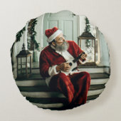 サンタ遊の音楽 ラウンドクッション (裏面)