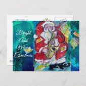 サンタ遊のSAX、ミュージカルクリスマスパーティー ポストカード (正面/裏面)