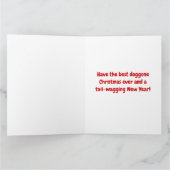 サンタ遊はクリスマスにドイツの羊飼いと カード (内部)