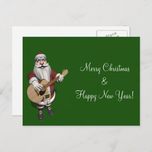 サンタ遊クロースのクリスマスソング シーズンポストカード (正面/裏面)