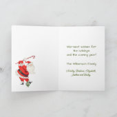 サンタ遊ゴフトナカイが待つ カード (内部)