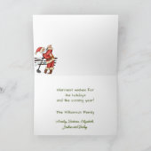 サンタ遊ゴルフ – クリスマス前 カード (内部)