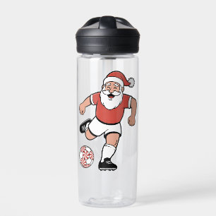 サンタ遊サッカーのクリスマスプレーヤースポーツ ウォーターボトル