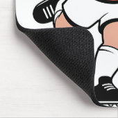 サンタ遊サッカーのクリスマスプレーヤースポーツ マウスパッド (コーナー)