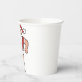 サンタ遊サッカーのクリスマスプレーヤースポーツ 紙コップ (左)