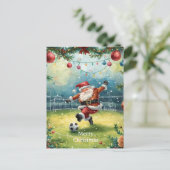 サンタ遊サッカークリスマス シーズンポストカード (スタンド正面)