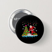 サンタ遊ボーリングクリスマスツリーおもしろい選手 缶バッジ (正面&裏面)
