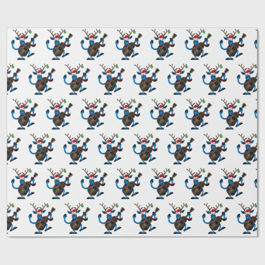 サンタ遊ラインダーのギター ラッピングペーパー (フラット)