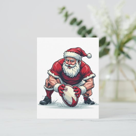 サンタ遊ーのサッカーファンタジーのクリスマスプレイヤー シーズンポストカード (スタンド正面)