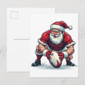 サンタ遊ーのサッカーファンタジーのクリスマスプレイヤー 案内ポストカード (正面/裏面)