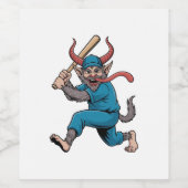 サンタ遊ーの野球選手 ワインラベル (シングルラベル)