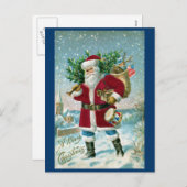 サンタ運イン・ザ・スノー シーズンポストカード (正面/裏面)