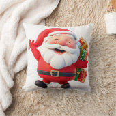 サンタ運クロースのフェスティバル クッション (ブランケット)