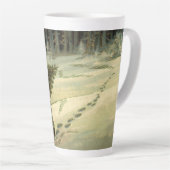 サンタ運クロースの木 カフェラテマグ (右アングル)