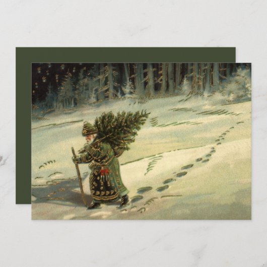 サンタ運クロースの木 シーズンカード (正面/裏面)