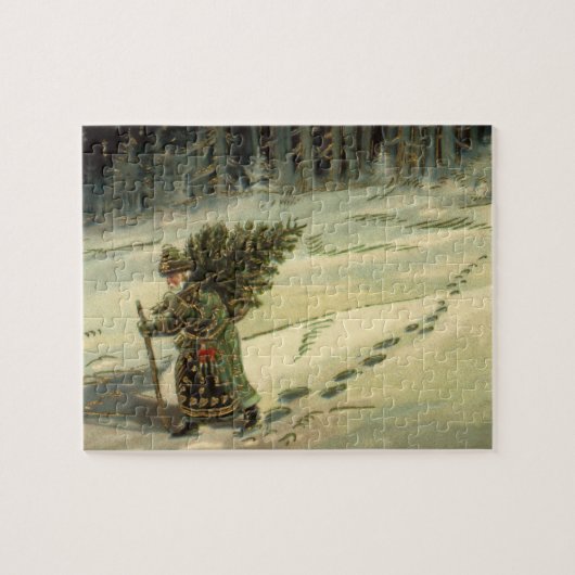 サンタ運クロースの木 ジグソーパズル (横)