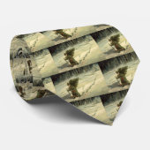 サンタ運クロースの木 ネクタイ (ロール)