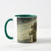 サンタ運クロースの木 マグカップ (左)