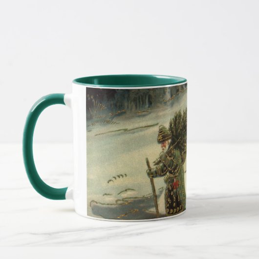 サンタ運クロースの木 マグカップ (左)