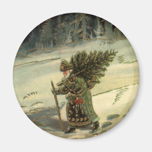 サンタ運クロースの木 マグネット (正面)