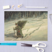 サンタ運クロースの木 薄葉紙 (クラフト)