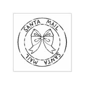 サンタ郵便のシールのクリスマス ラバースタンプ (インプリント)