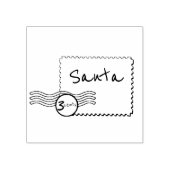 サンタ郵便切手 ラバースタンプ (インプリント)