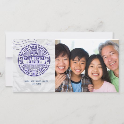 サンタ郵便取消切手フォトカード シーズンカード (正面)