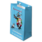 サンタ郵便配達プレゼント スモールペーパーバッグ (裏面アングル)