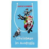 サンタ郵便配達プレゼント スモールペーパーバッグ (正面)