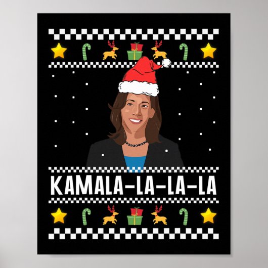 サンタ醜いクリスマスセーターミーム ポスター (正面)