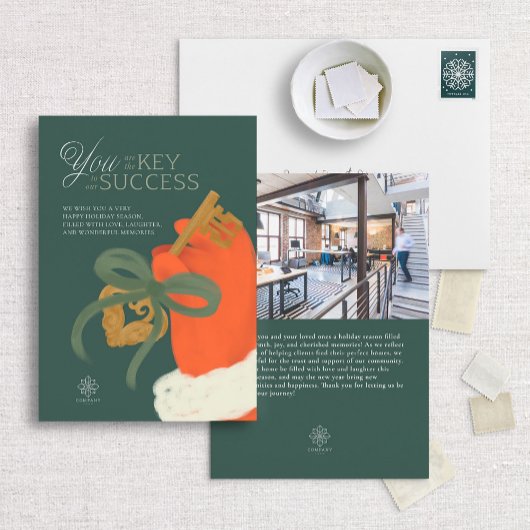 サンタ鍵プロフェッショナル年度末サンキューカード シーズンカード