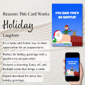 サンタ鍼治療アポイントメントクリスマス シーズンカード