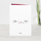 サンタ長話ラブラドール おもしろい シーズンカード (裏面)