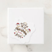 サンタ間抜けクリスマスはイエス様の贈り物ラベル フェイバータグ (インサイチュ)