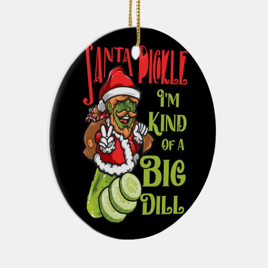 サンタ間抜けピックルのクリスマスピックアイムの種類 セラミックオーナメント (右)