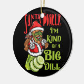 サンタ間抜けピックルのクリスマスピックアイムの種類 セラミックオーナメント (左)