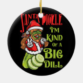 サンタ間抜けピックルのクリスマスピックアイムの種類 セラミックオーナメント (裏面)