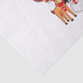 サンタ雪だるまトナカイフェスティバルメリークリスマス 薄葉紙 (詳細)