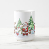 サンタ雪だるまトナディークリスマス コーヒーマグカップ (中央)