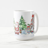 サンタ雪だるまトナディークリスマス コーヒーマグカップ (正面右)