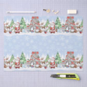 サンタ雪だるまトナディークリスマス 薄葉紙 (クラフト)