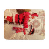 サンタ霜の降りたス マグネット (横)