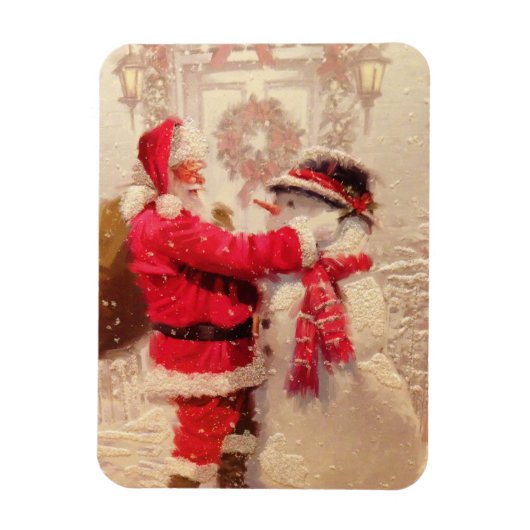 サンタ霜の降りたス マグネット (縦)