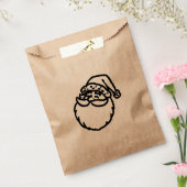 サンタ顔クリスマスホリデーフェイストリート フェイバーバッグ (封をした状態)