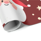 サンタ顔クリスマスホーホパタン ラッピングペーパー (ロールコーナー)