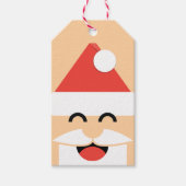 サンタ顔クリスマス ギフトタグ (正面)