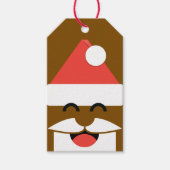 サンタ顔クリスマス ギフトタグ (正面)