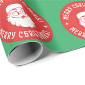 サンタ顔クリスマス ラッピングペーパー (ロールコーナー)