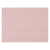 サンタ顔サークルストライプ、赤い – テーブルクロス52x70 テーブルクロス (正面(横))